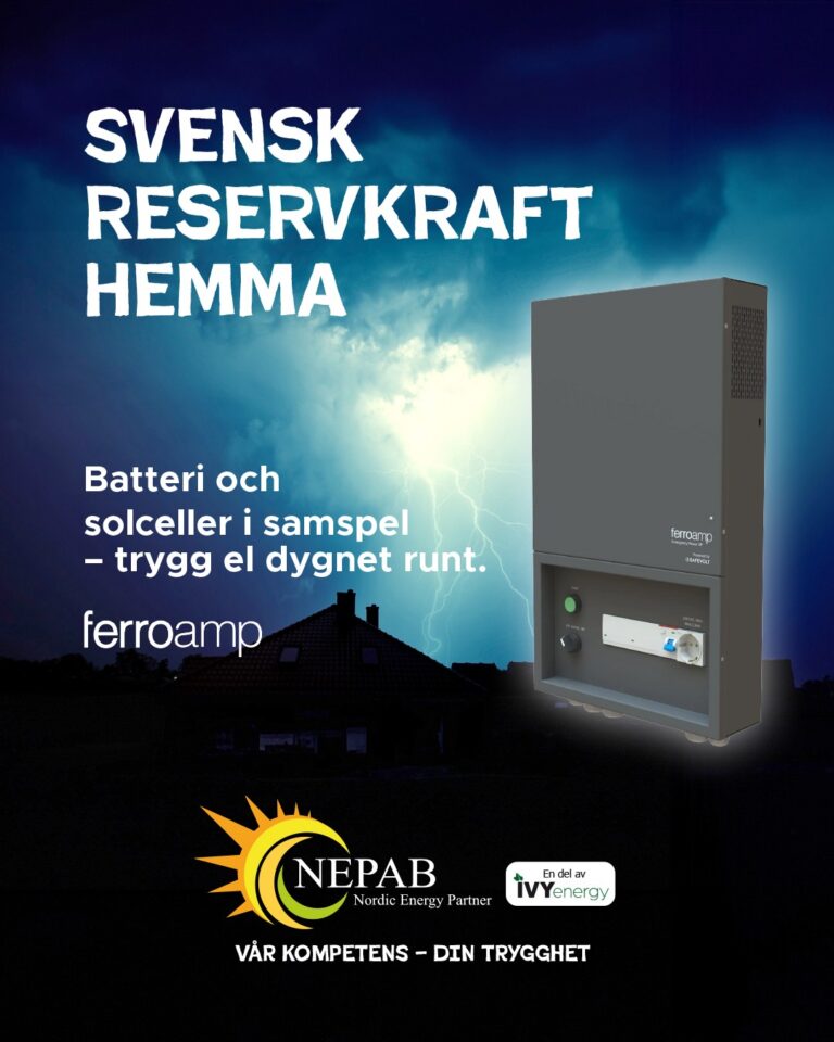 Svensk reservkraft hemma