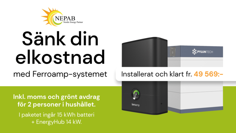 Sänk din elkostnad med Ferroamp-systemet